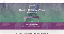 Desktop Screenshot of monicamathewsyoga.com